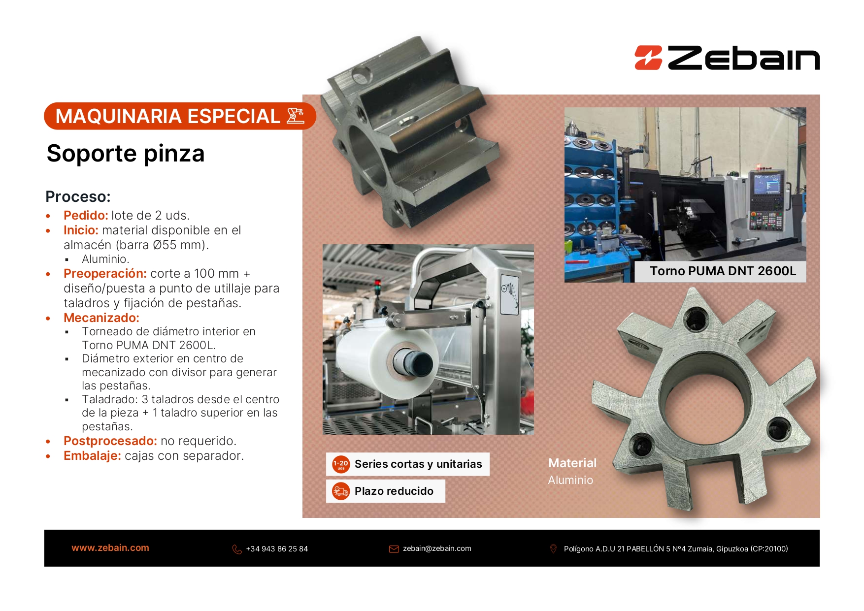 Zebain Soporte pinza
